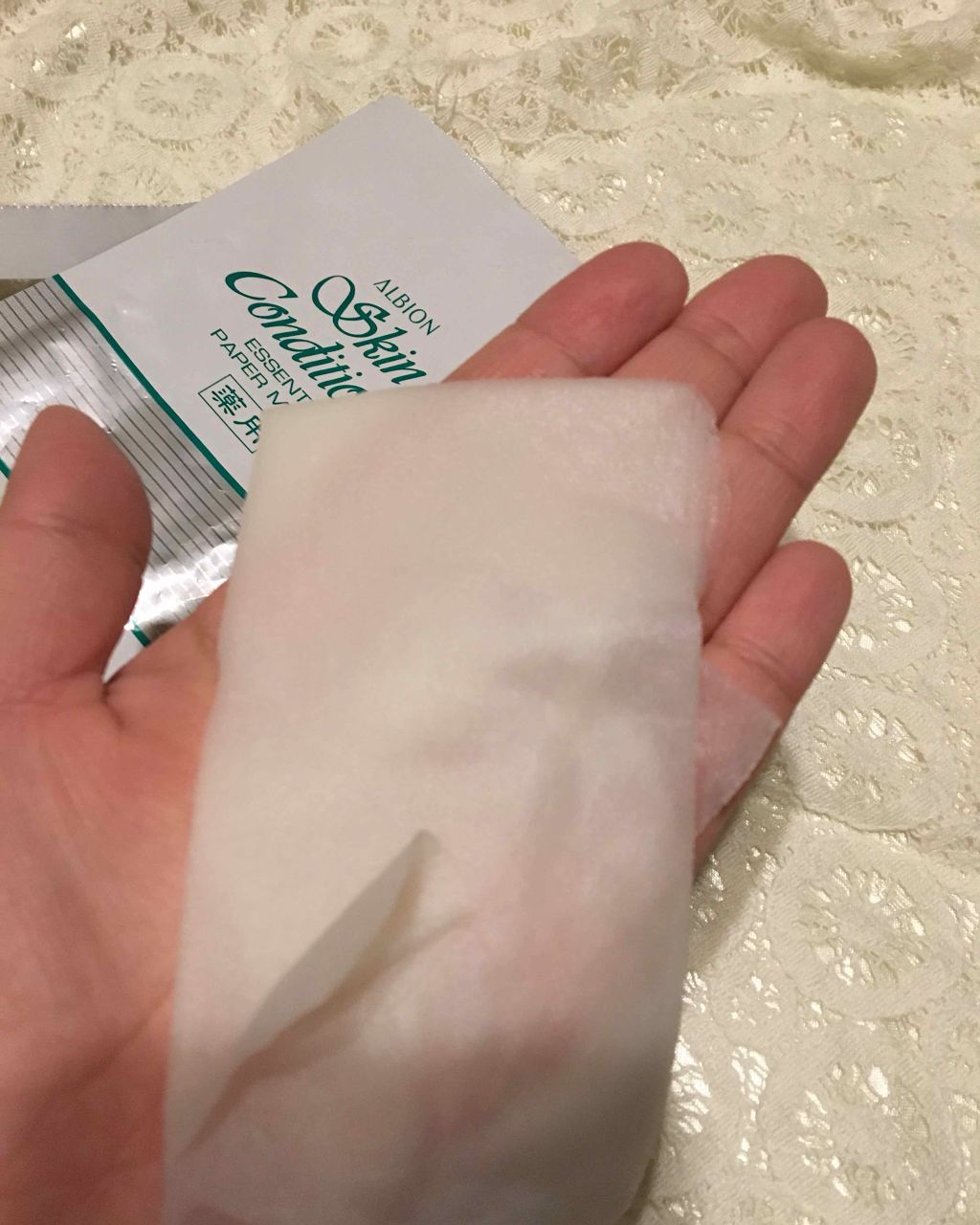 アルビオン 薬用スキンコンディショナー エッセンシャル ペーパーマスク E/ALBION/シートマスク・パックを使ったクチコミ(2枚目)