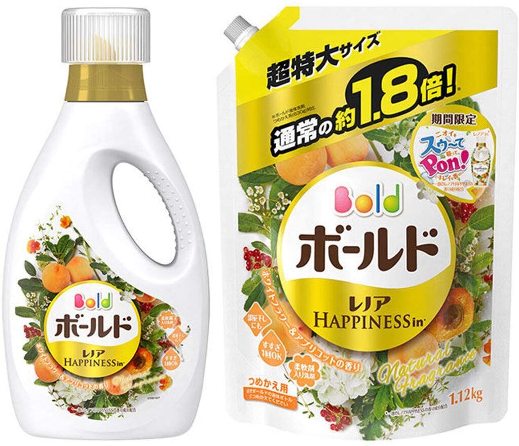 ボールドレノアHAPPINESSinホワイトフラワー&アプリコットの香り ボールド