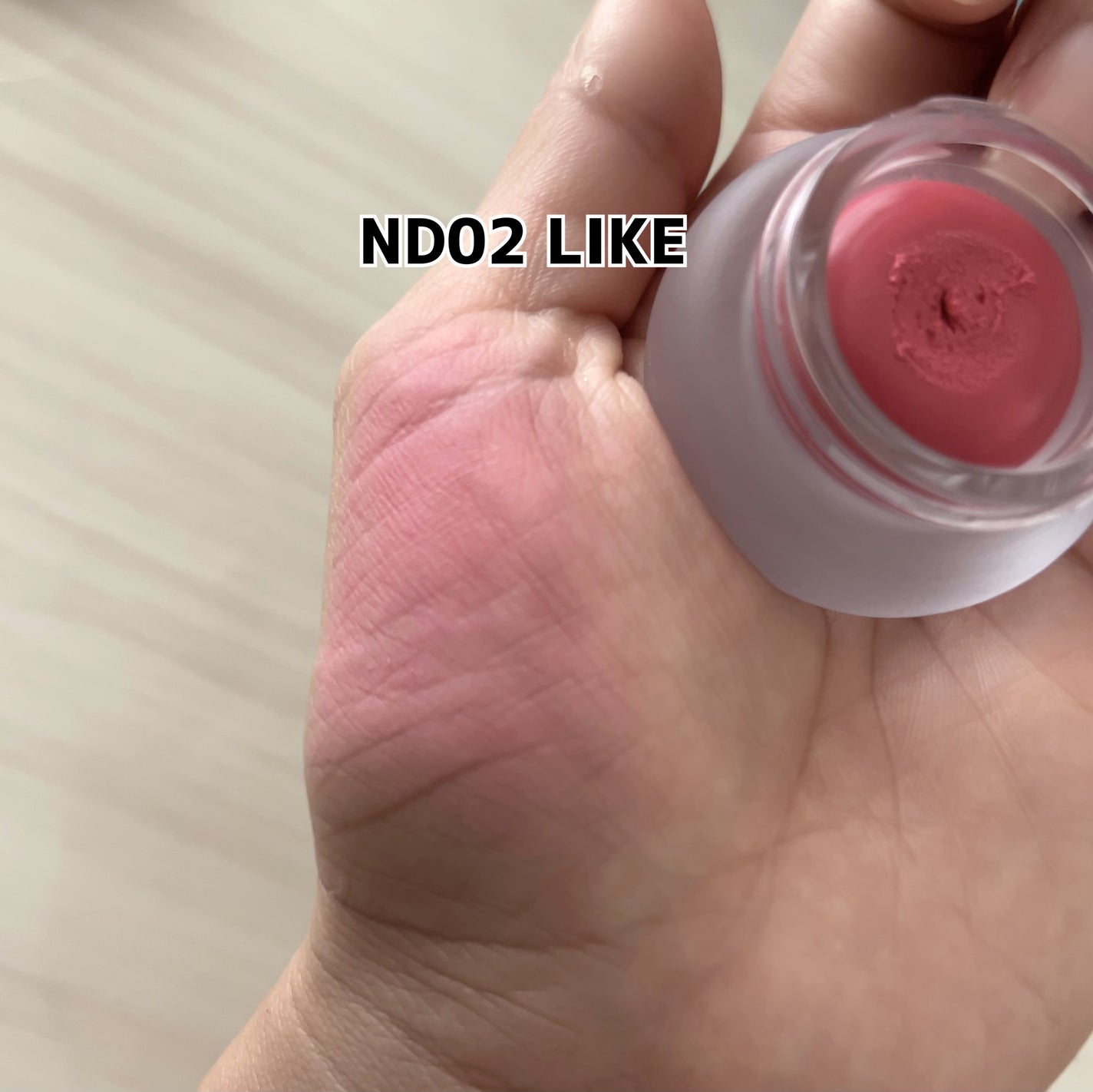 リップアンドチーク ブラーリープリンポット/fwee/口紅を使ったクチコミ(3枚目)