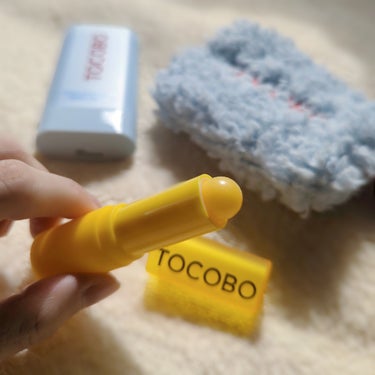 TOCOBO ビタミンナリシングリップバームのクチコミ「ベタつかずスルッと塗れる。クセがなくて使いやすい。でもしっかりうるおい効果。
あわせて塗るもの.....」（2枚目）