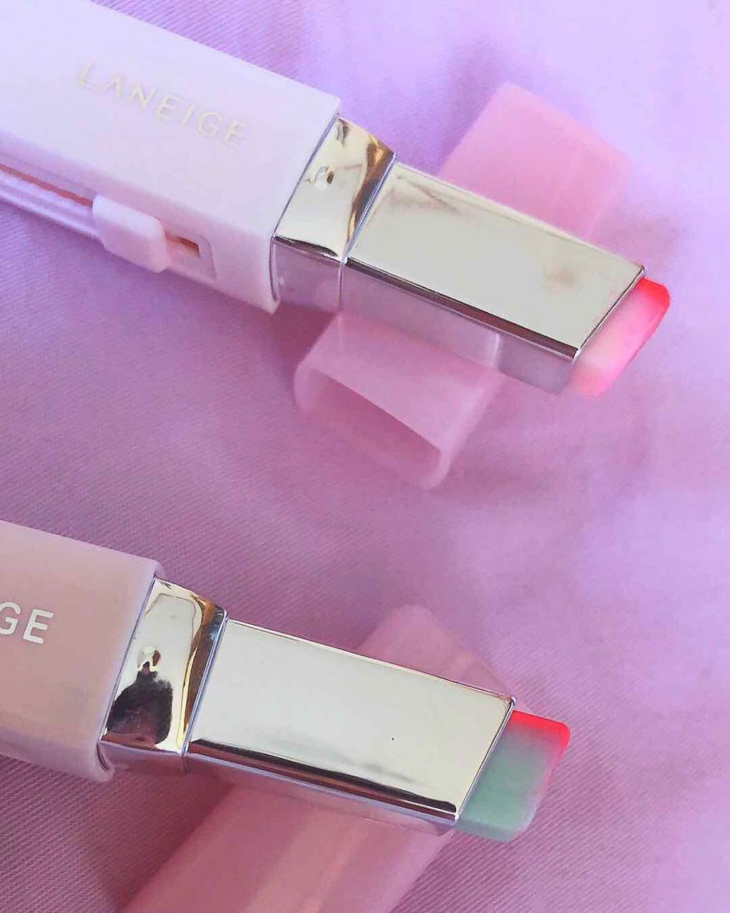 ツー トーン リップ バー/LANEIGE/口紅を使ったクチコミ(2枚目)