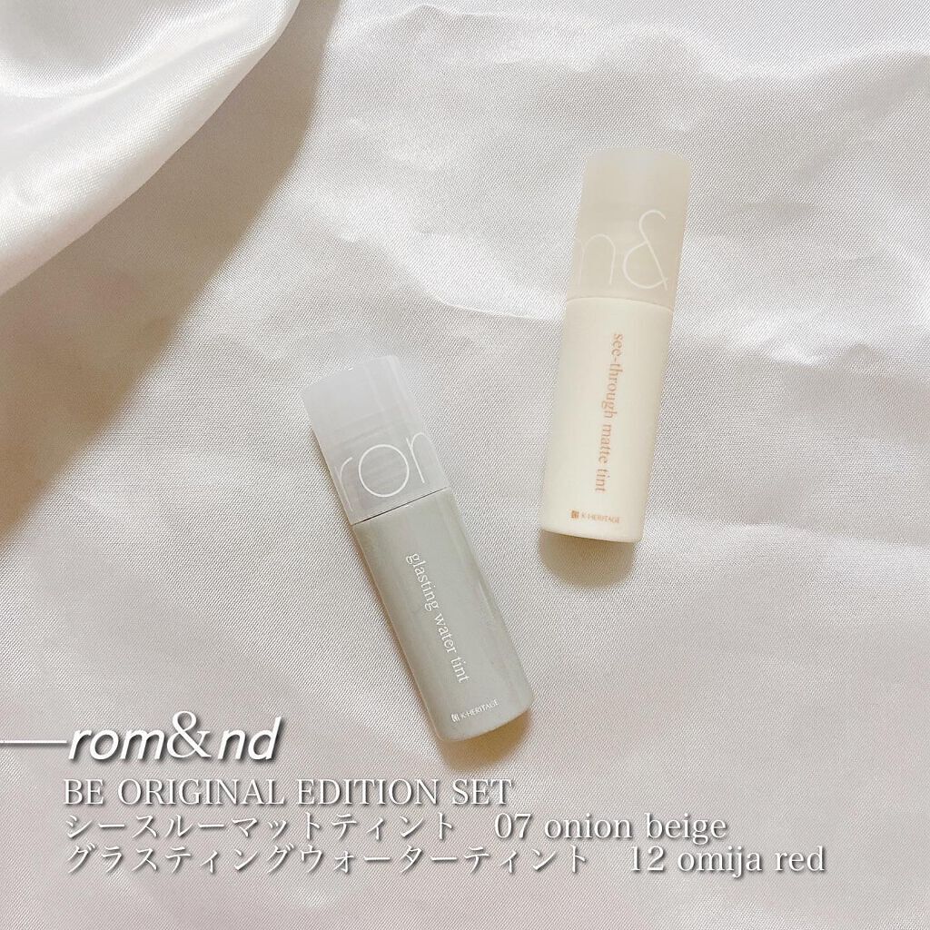 グラスティングウォーターティント/rom&nd/リップティントを使ったクチコミ(3枚目)