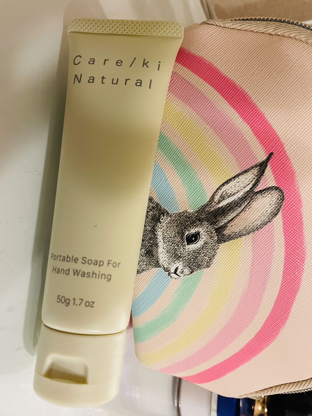 ポータブルソープ フォーハンドウォッシング(オレンジ&ベルガモット&ティーツリーの香り)/Care/ki Natural/ハンドソープを使ったクチコミ（1枚目）