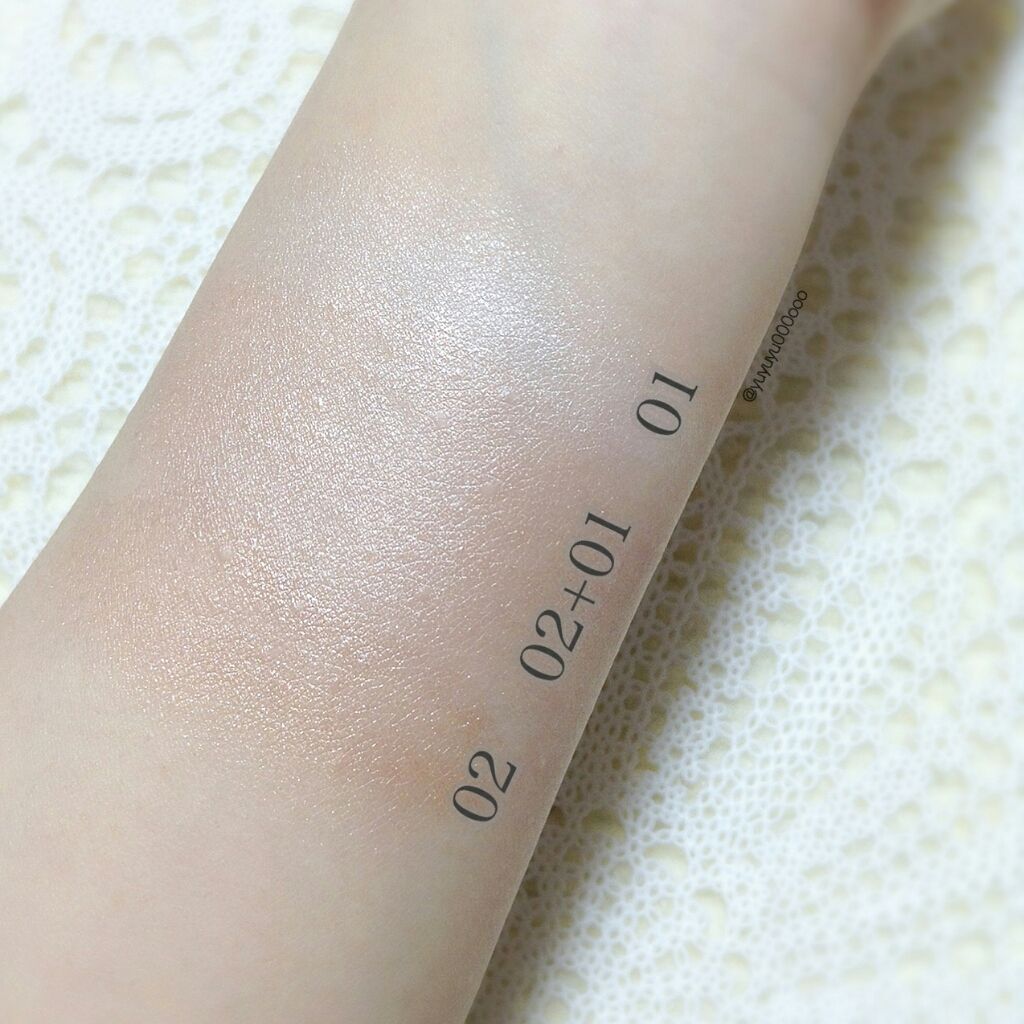 グロウヴェールハイライター/キャンメイク/クリームハイライトを使ったクチコミ(3枚目)