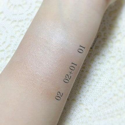 グロウヴェールハイライター/キャンメイク/クリームハイライトを使ったクチコミ(3枚目)