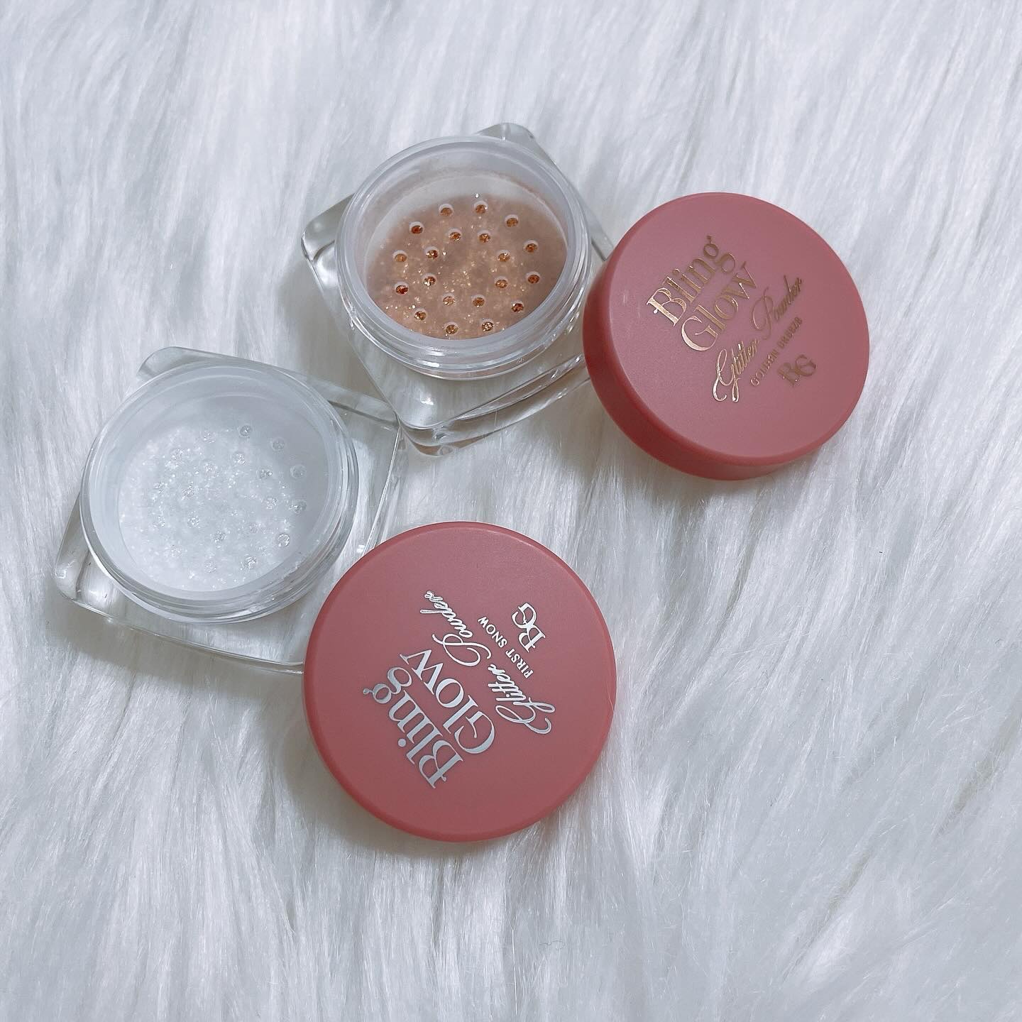 グリッターパウダー/BLING GLOW/パウダーハイライトを使ったクチコミ（2枚目）