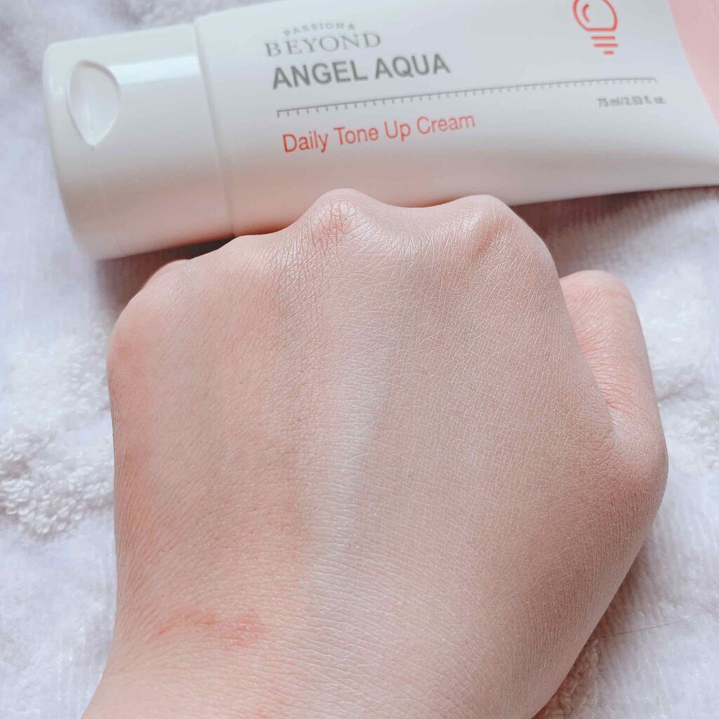 デイリートーンアップクリーム/BEYOND ANGEL AQUA/化粧下地を使ったクチコミ(4枚目)