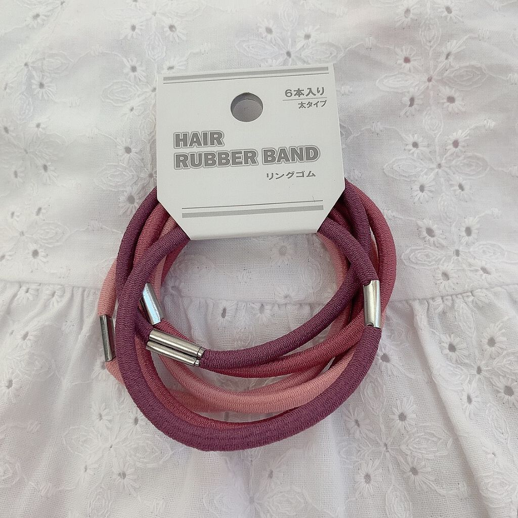 髪ゴム/セリア/ヘアアクセサリーを使ったクチコミ（2枚目）