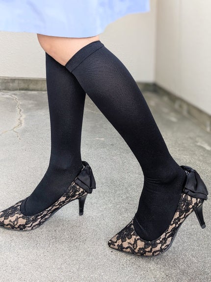 スリムウォーク 美脚ハイソックス/SLIMWALK/着圧ソックス・レギンスを使ったクチコミ(4枚目)