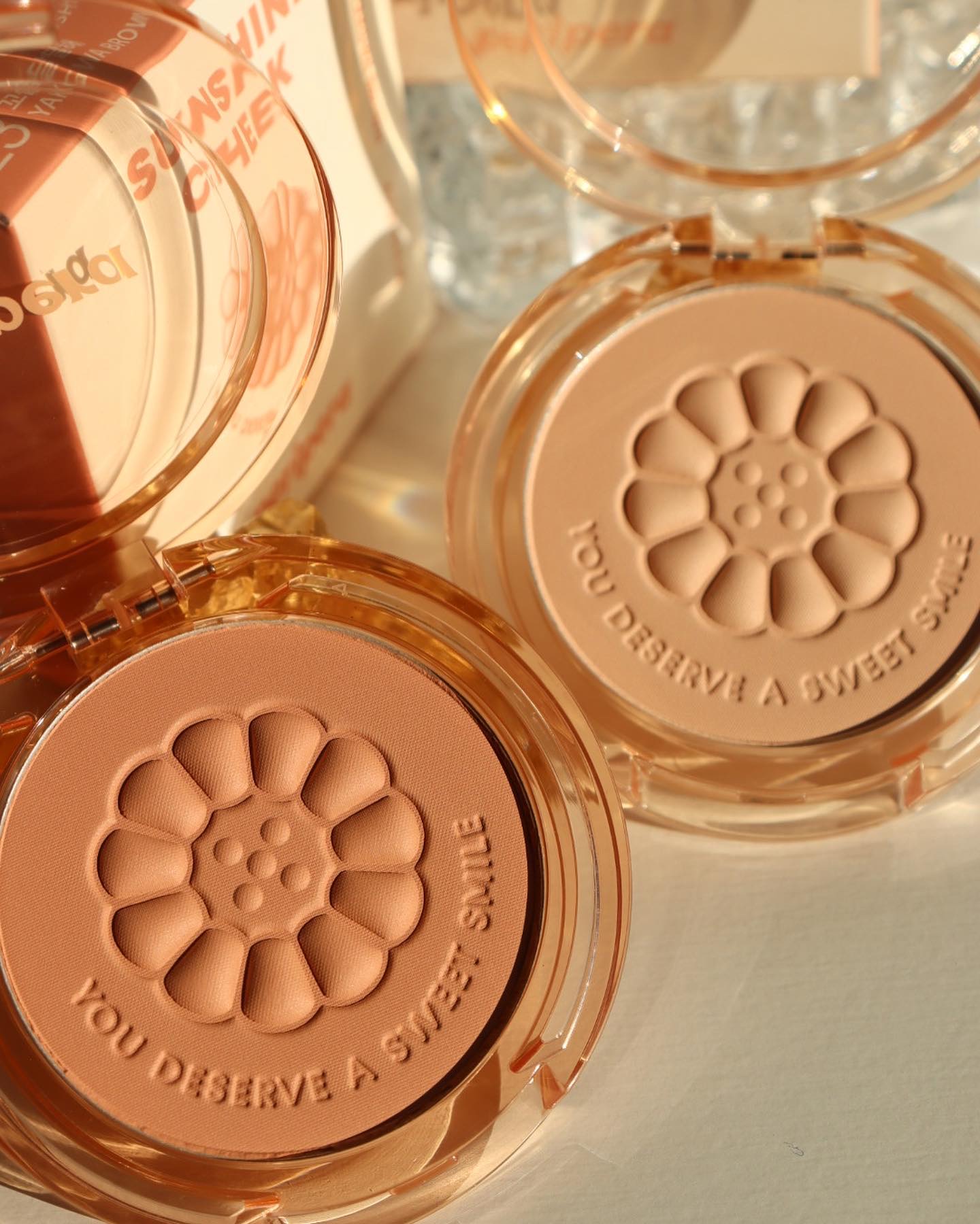 ピュア ブラッシュド サンシャイン チーク/PERIPERA/パウダーチークを使ったクチコミ（2枚目）