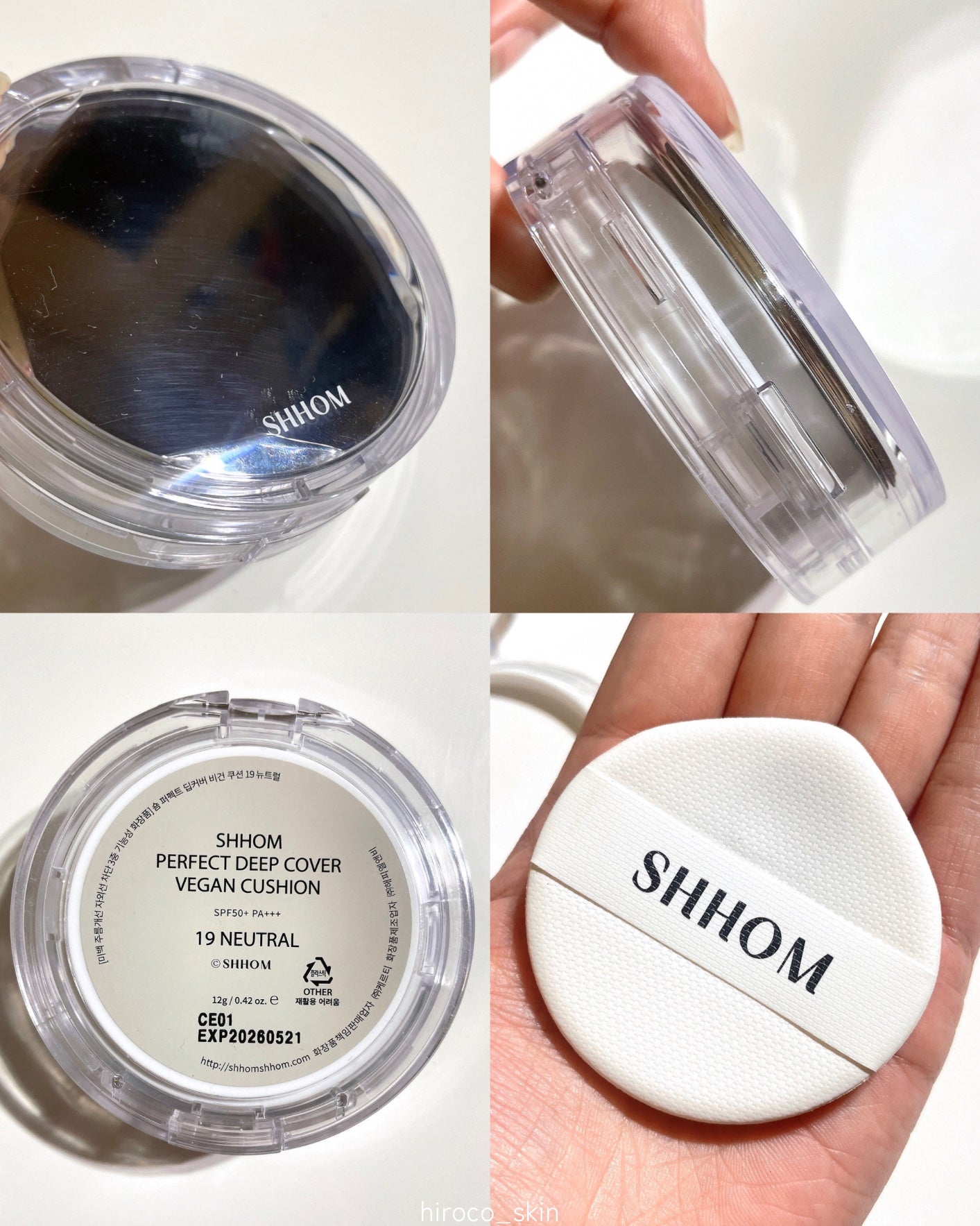 パーフェクトディープカバービーガンクッション/SHHOM/クッションファンデーションを使ったクチコミ(7枚目)