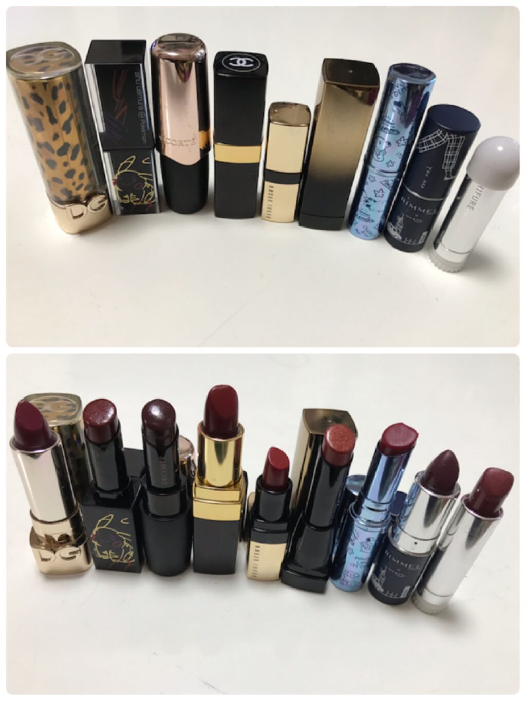 ルージュ アンリミテッド ラッカーシャイン＜2019年クリスマスコフレ限定＞/shu uemura/口紅を使ったクチコミ（1枚目）