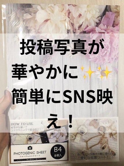 フォトジェニックシート/セリア/その他を使ったクチコミ(1枚目)