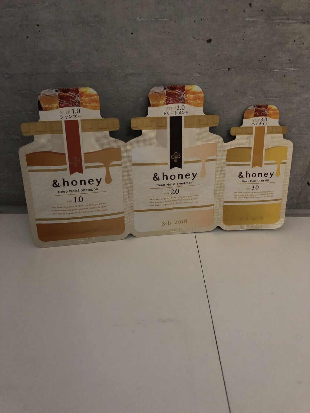 ディープモイスト シャンプー1.0／ヘアトリートメント2.0/&honey/市販シャンプーを使ったクチコミ（1枚目）