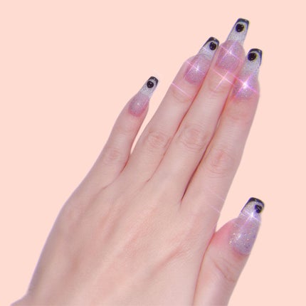 フレンチネイルガイドシール/セリア/ネイル用品を使ったクチコミ(2枚目)