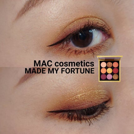 M・A・C アイシャドウ × 9:メイド マイ フォーチュンのクチコミ「#昨日のメイク
#MAC #MADEMYFORTUNE
新年初コスメはこちらのパレットを🐯
.....」(1枚目)