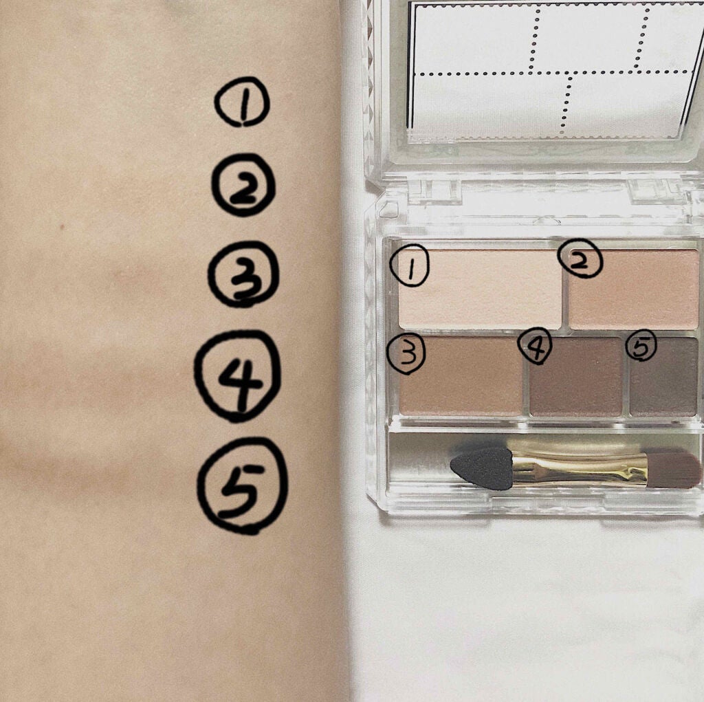 パーフェクトマルチアイズ/キャンメイク/アイシャドウパレットを使ったクチコミ(3枚目)