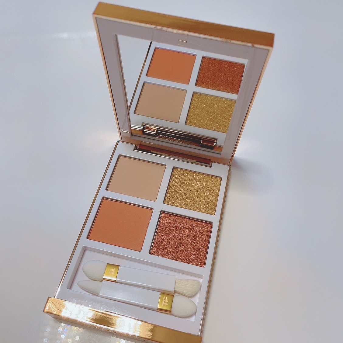 ソレイユ ドゥ フ アイ カラー クォード 01S アイランド ヘイズ/TOM FORD BEAUTY/アイシャドウパレットを使ったクチコミ（2枚目）