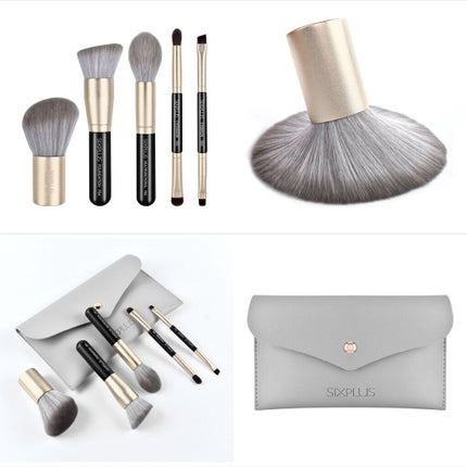 SIXPLUS 携帯用 メイクブラシ5本セット Playシリーズ/SIXPLUS/メイクブラシを使ったクチコミ(7枚目)