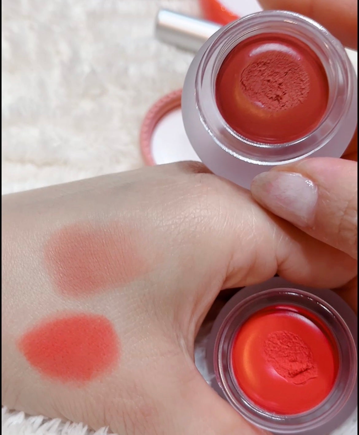 リップアンドチーク ブラーリープリンポット/fwee/口紅を使ったクチコミ(6枚目)