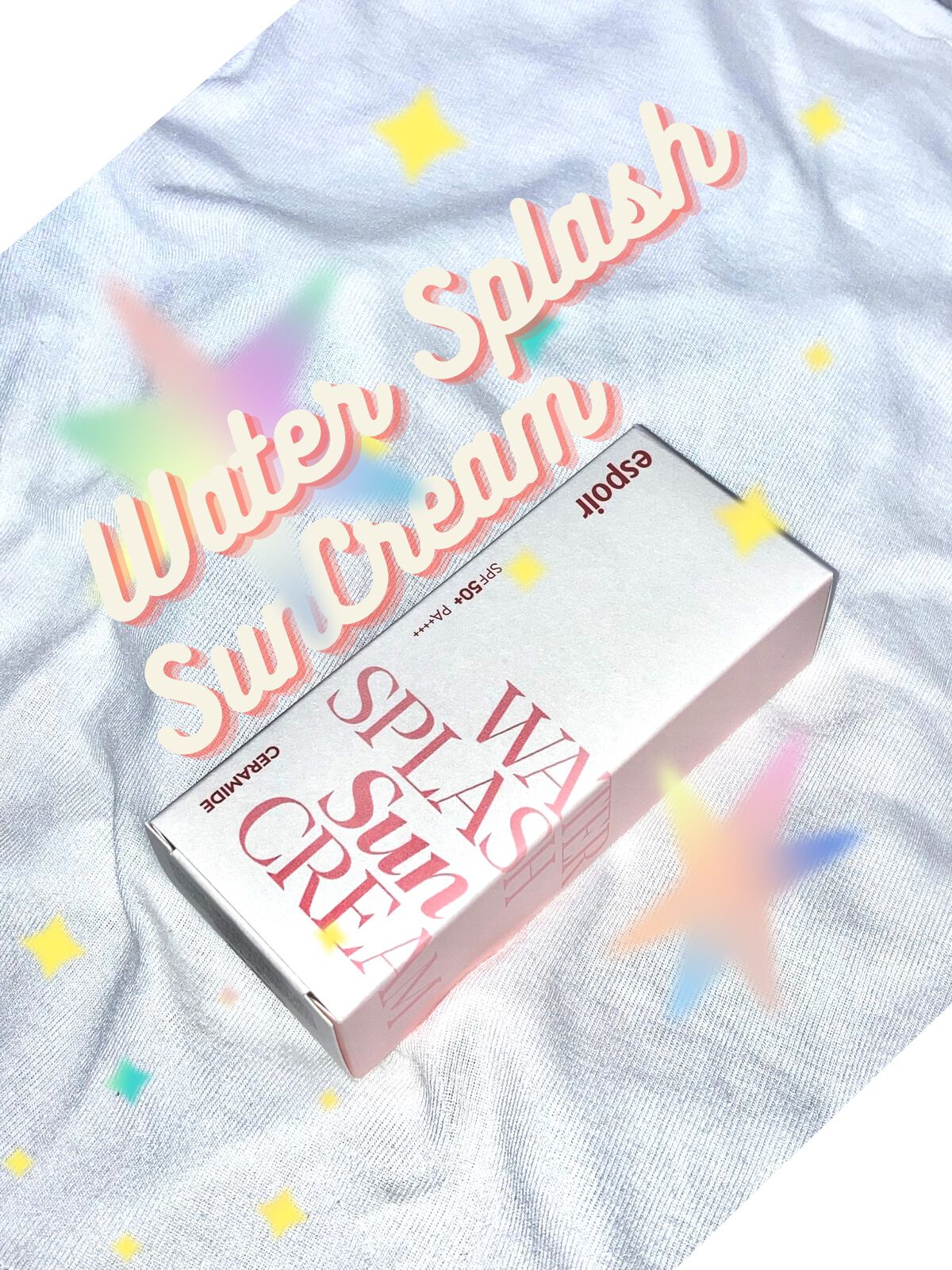 ウォータースプラッシュサンクリーム セラミド/espoir/日焼け止めクリームを使ったクチコミ（1枚目）
