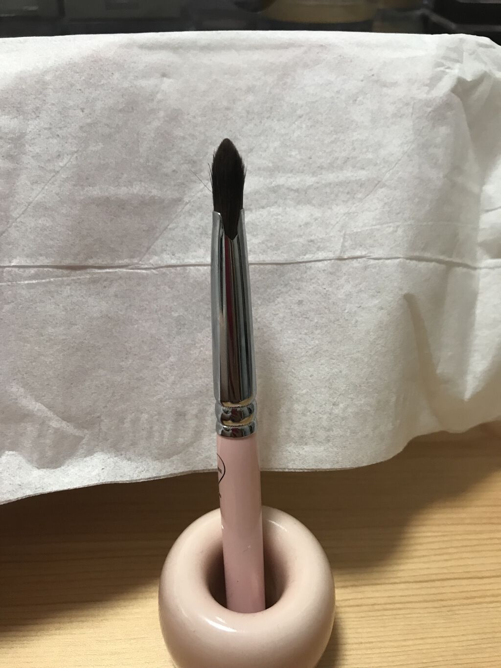 WHOMEE アイブロウブラシ 扇型 熊野筆のクチコミ「WHOMEE　アイブロウブラシ 扇型 熊野筆を購入しました！

（もともと発売されてたアイブロ.....」（3枚目）