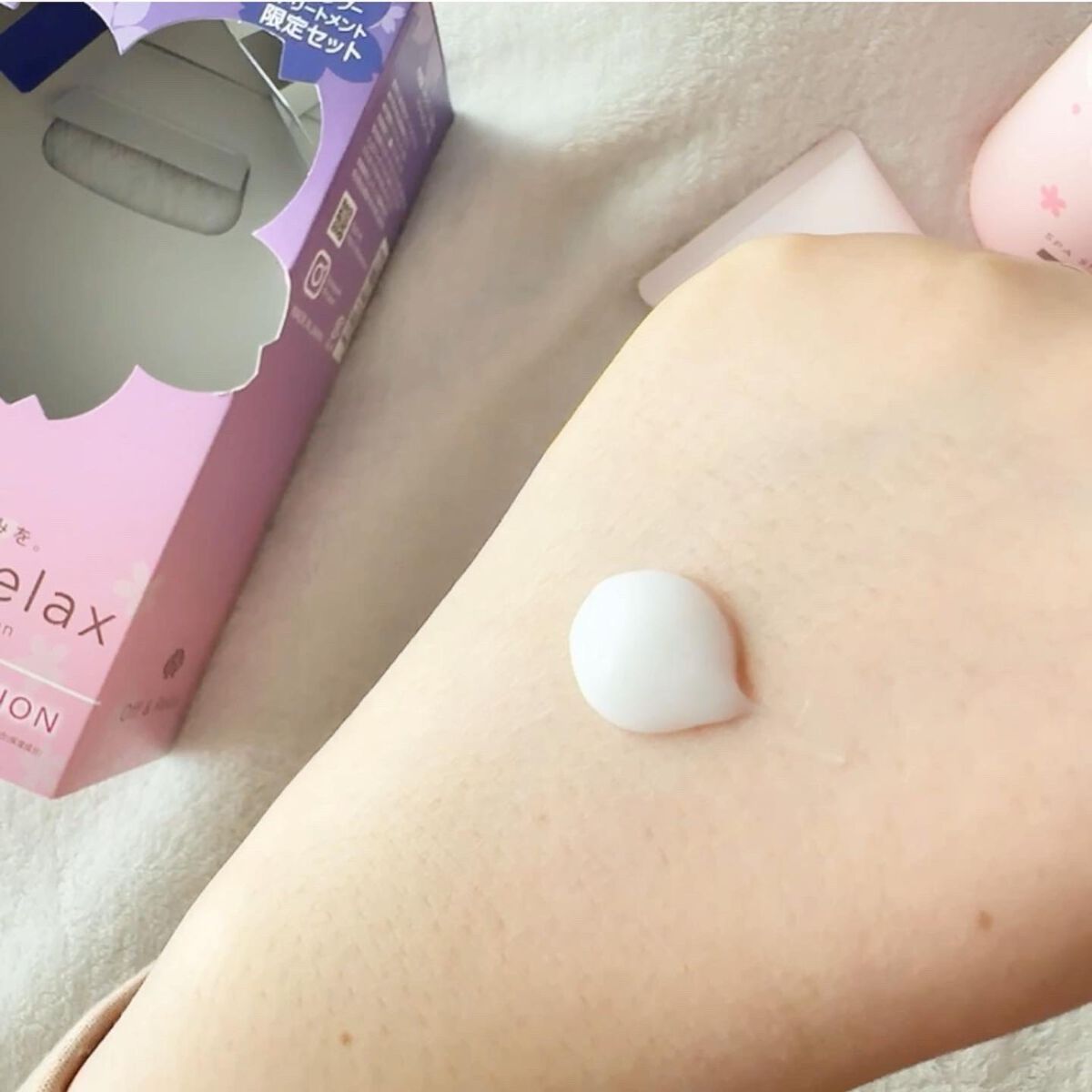 夜桜限定セット 甘く華やぐ夜桜の香り/Off&Relax/市販シャンプーを使ったクチコミ(8枚目)