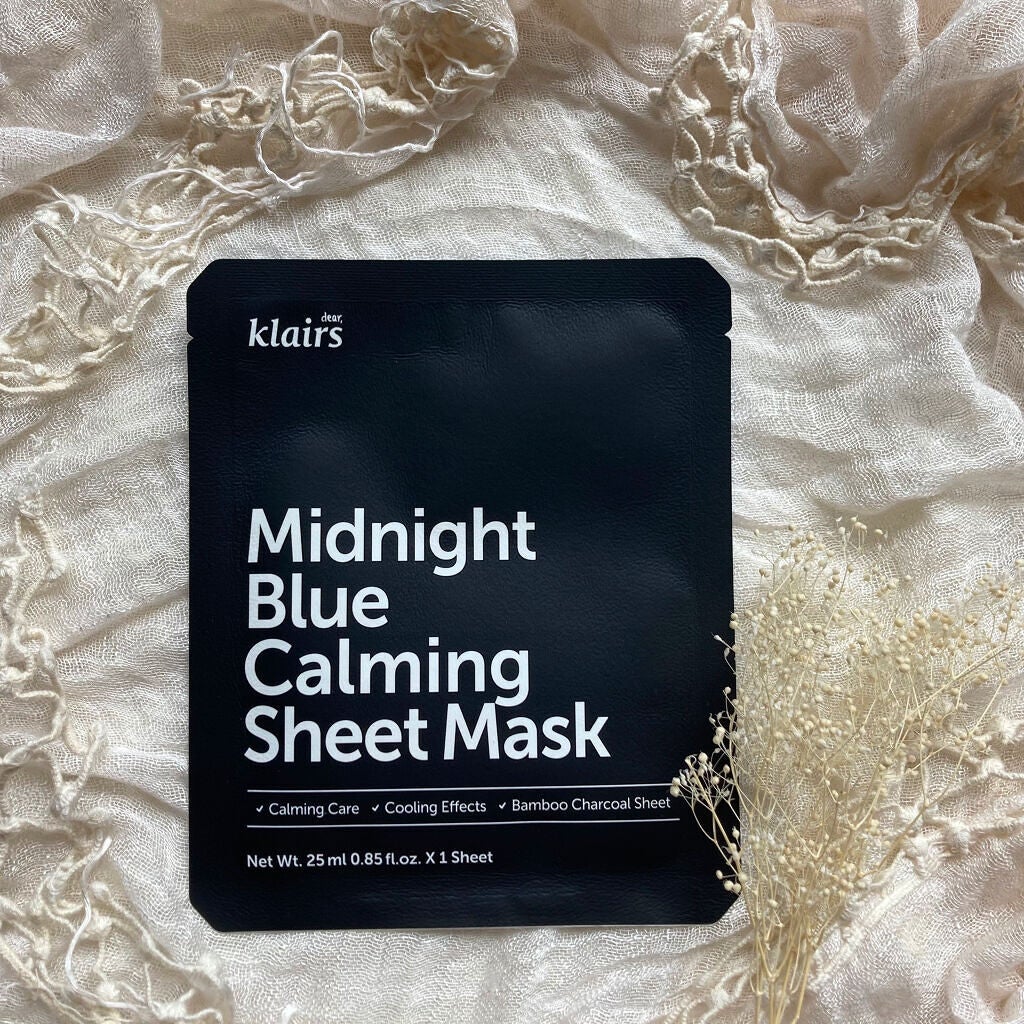 ミッドナイトブルーカーミングシートマスク(25ml)/Klairs/シートマスク・パックを使ったクチコミ(1枚目)