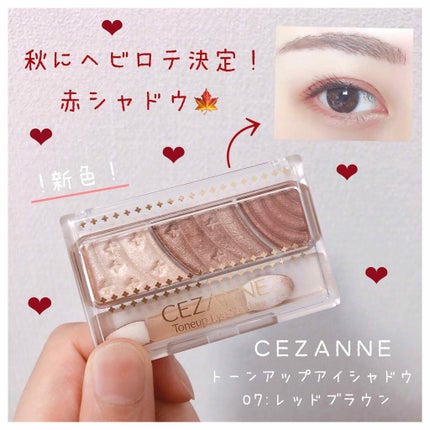 トーンアップアイシャドウ/CEZANNE/アイシャドウパレットを使ったクチコミ(1枚目)