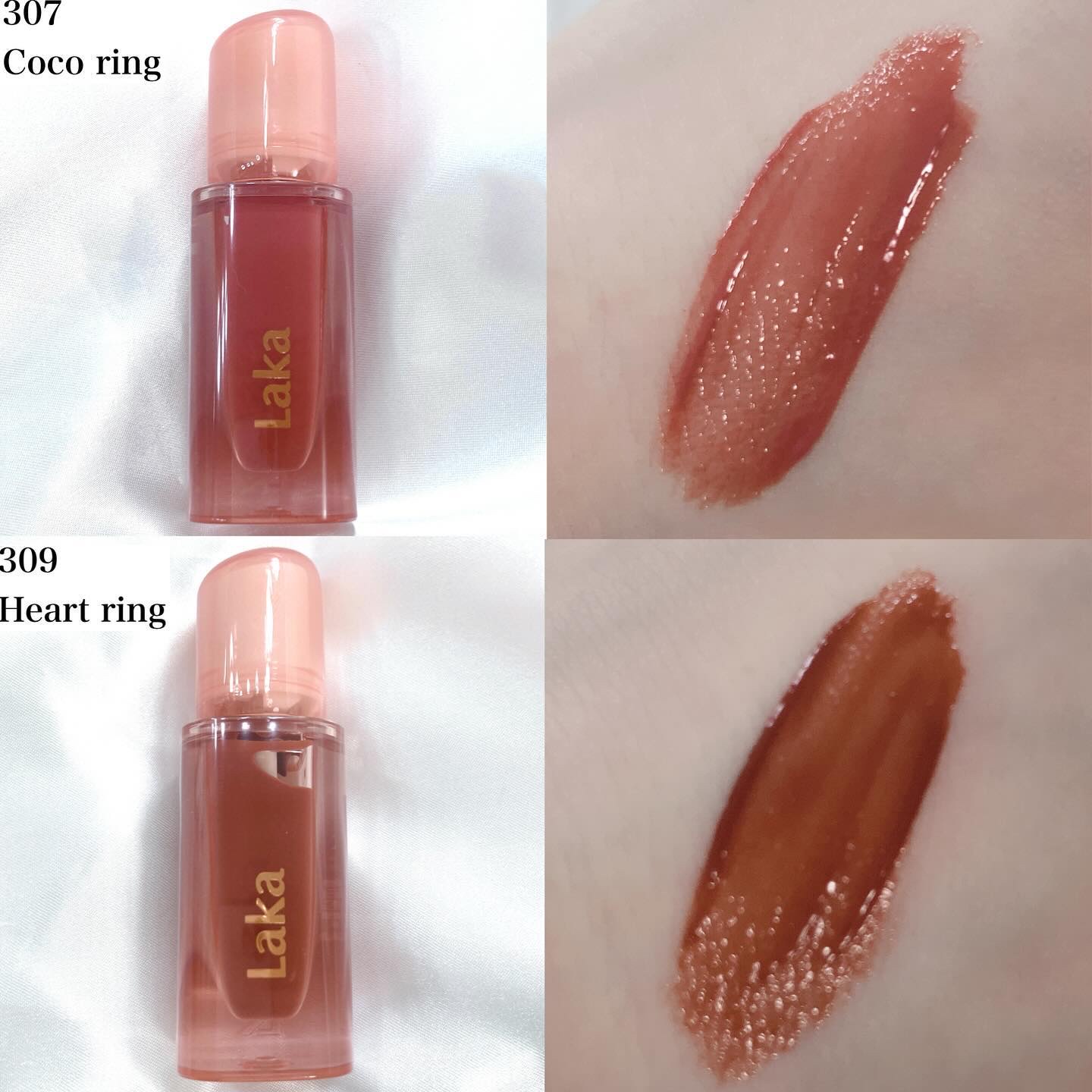 ジェリーイングヌードグロス/Laka/リップグロスを使ったクチコミ（2枚目）