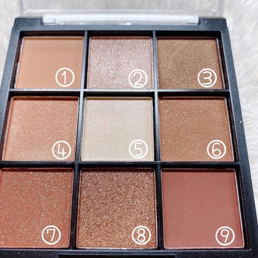 UR GLAM　BLOOMING EYE COLOR PALETTE/U R GLAM/パウダーアイシャドウを使ったクチコミ（3枚目）