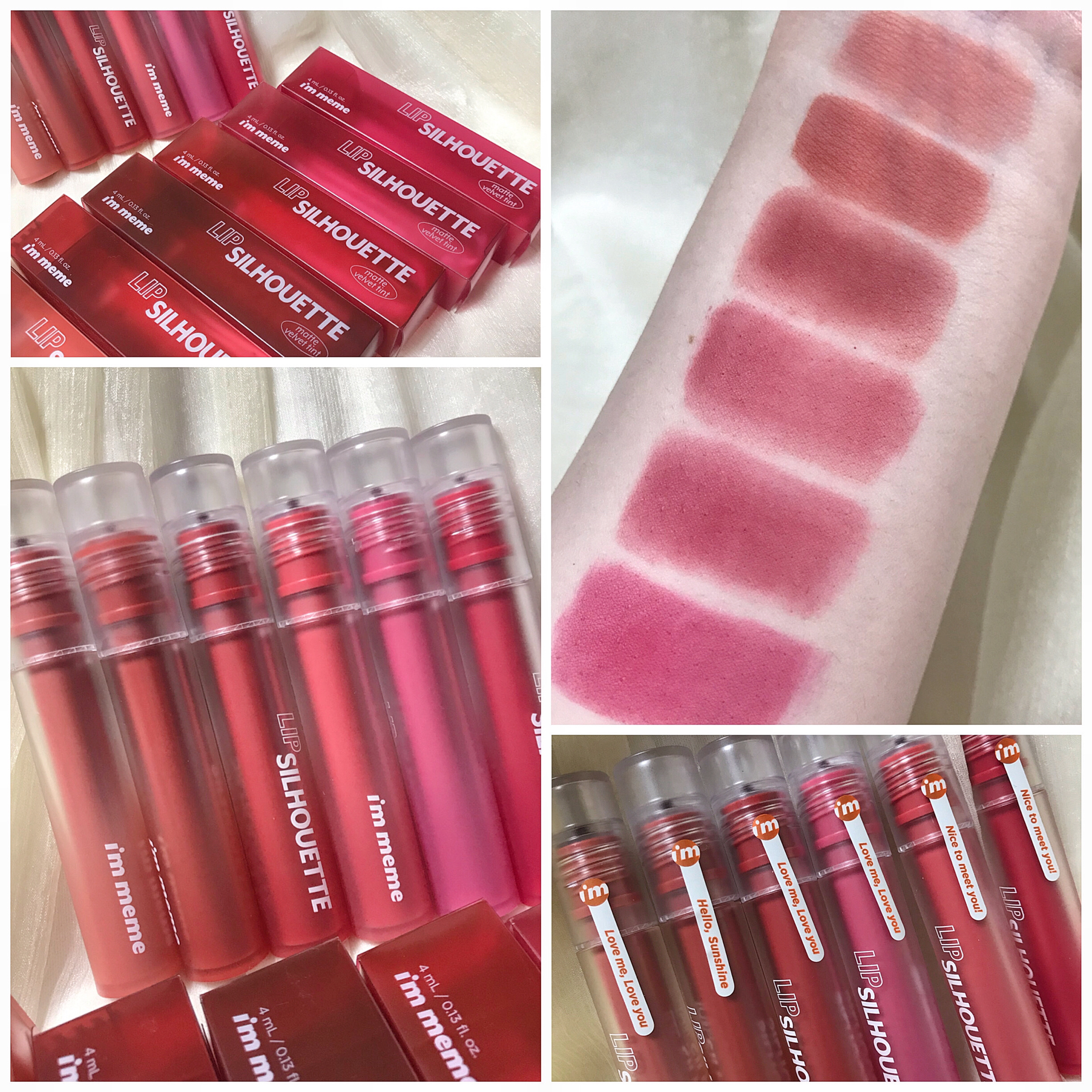 リップシルエットマットベルベットティント/i’m meme/リップティントを使ったクチコミ（2枚目）