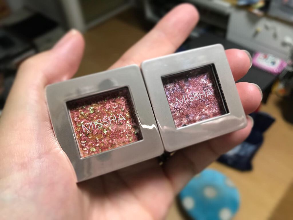 グリッタープリズム シャドウ/MISSHA/グリッターを使ったクチコミ(1枚目)