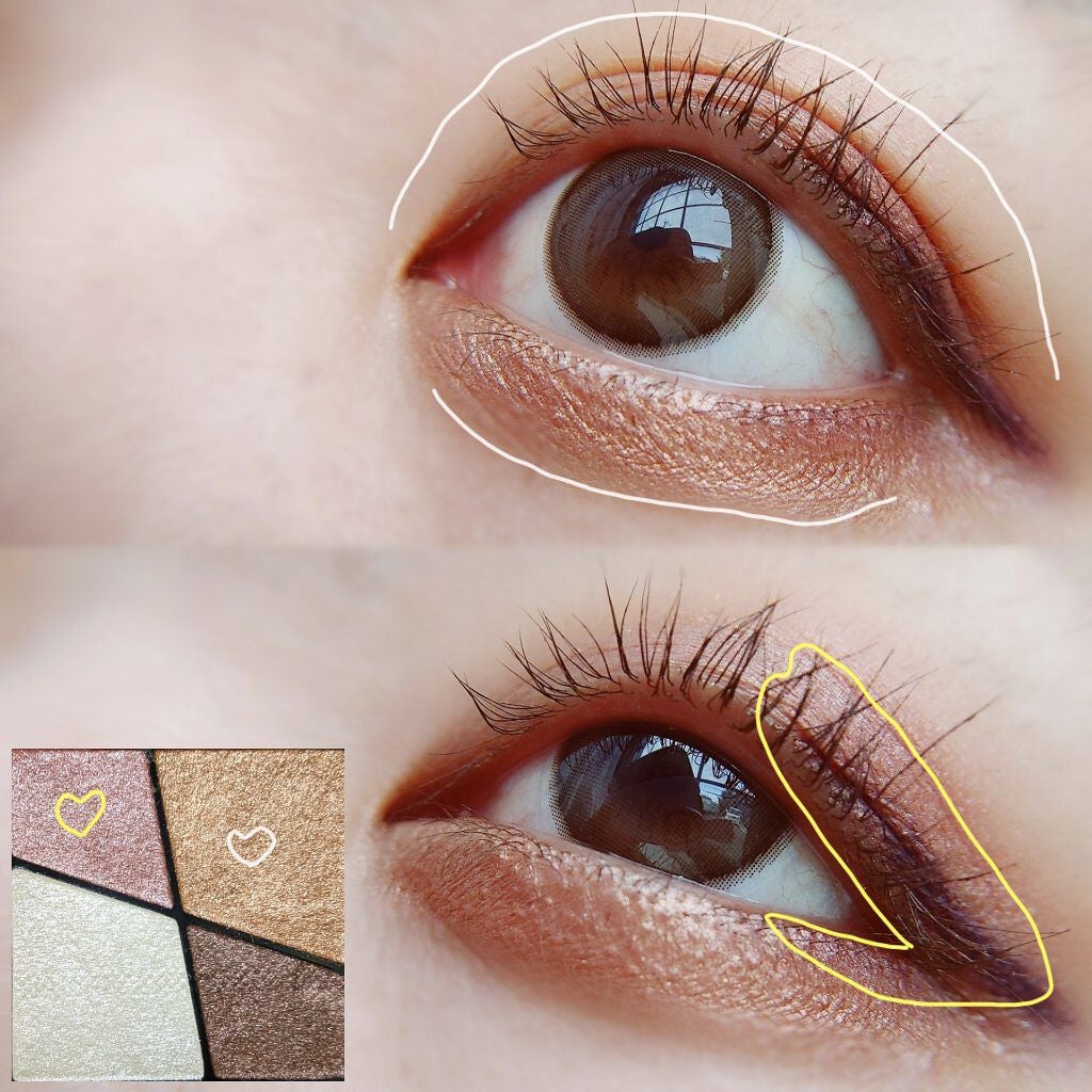 UR GLAM VELVET EYE COLOR PALETTE/U R GLAM/アイシャドウパレットを使ったクチコミ(2枚目)