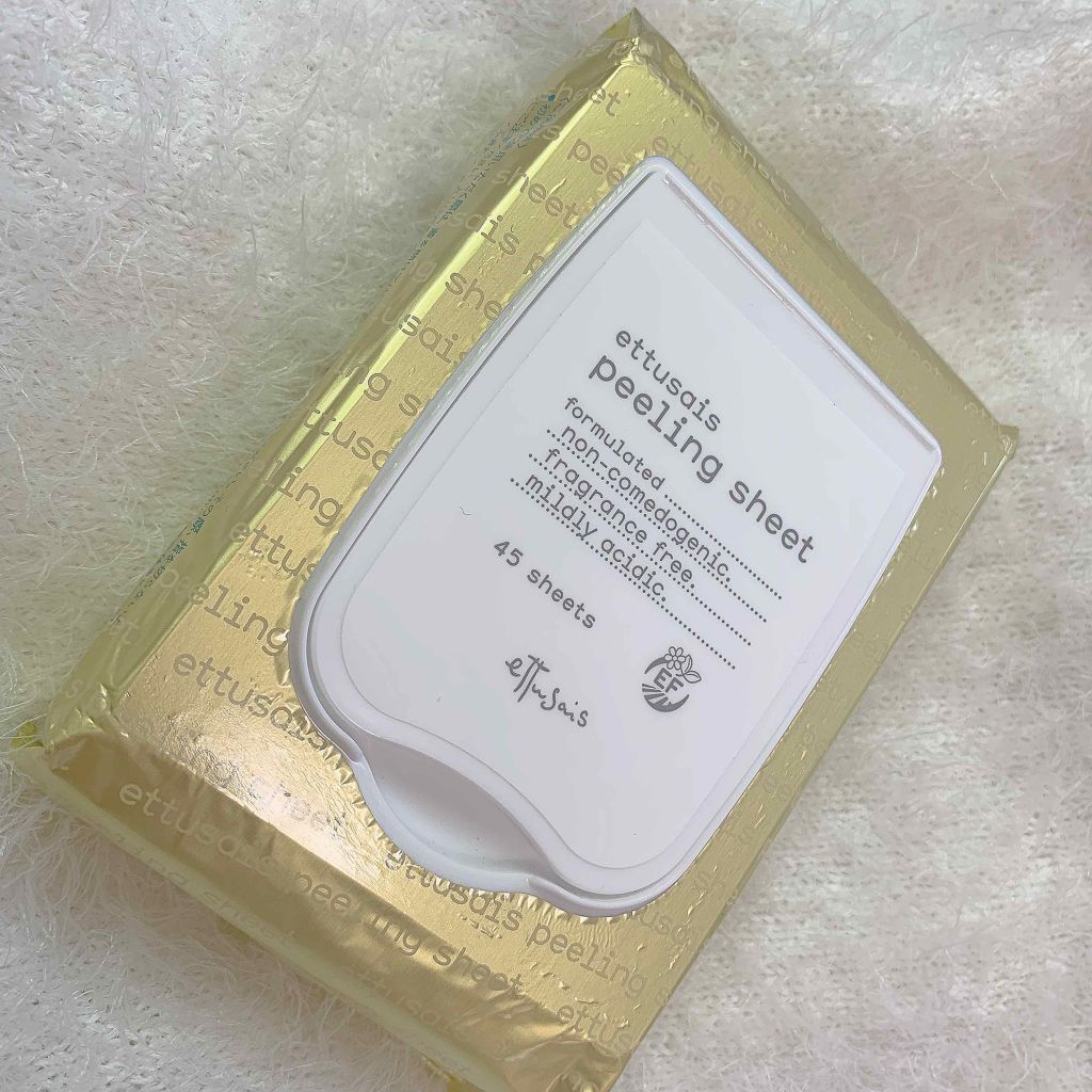 ふきとりピーリングシートN/ettusais/ピーリングを使ったクチコミ（1枚目）