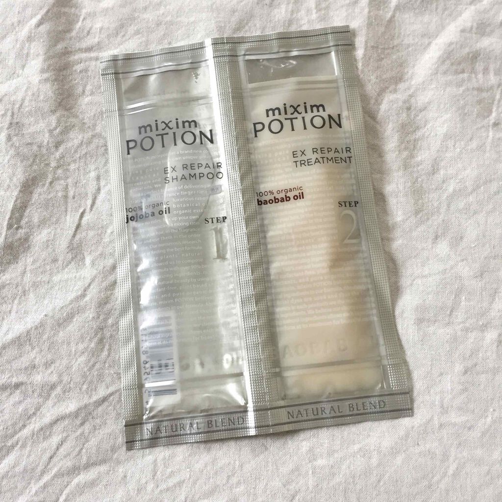 リペアシャンプー/ヘアトリートメント/mixim POTION/シャンプー・コンディショナーを使ったクチコミ(1枚目)