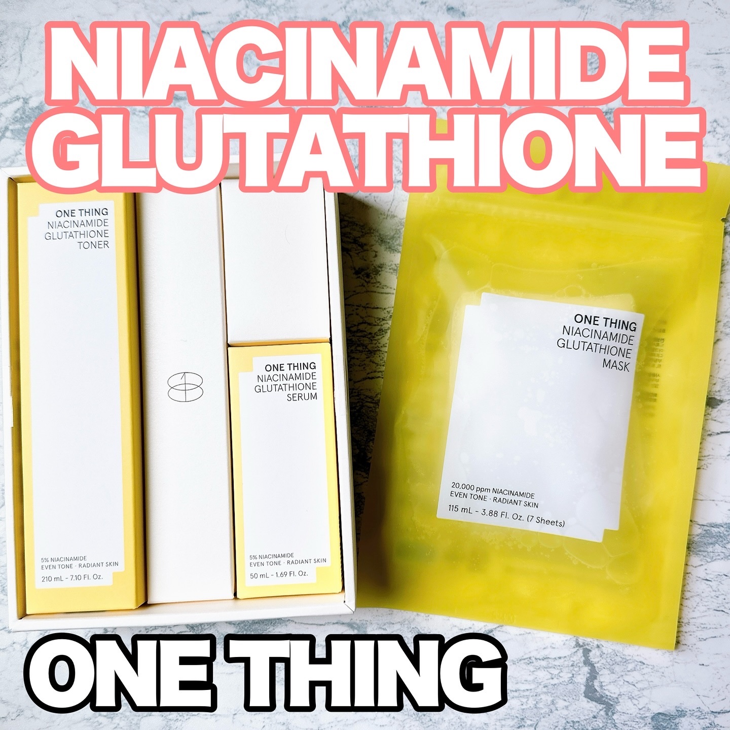 ナイアシンアミドグルタチオンマスク/ONE THING/シートマスク・パックを使ったクチコミ（1枚目）