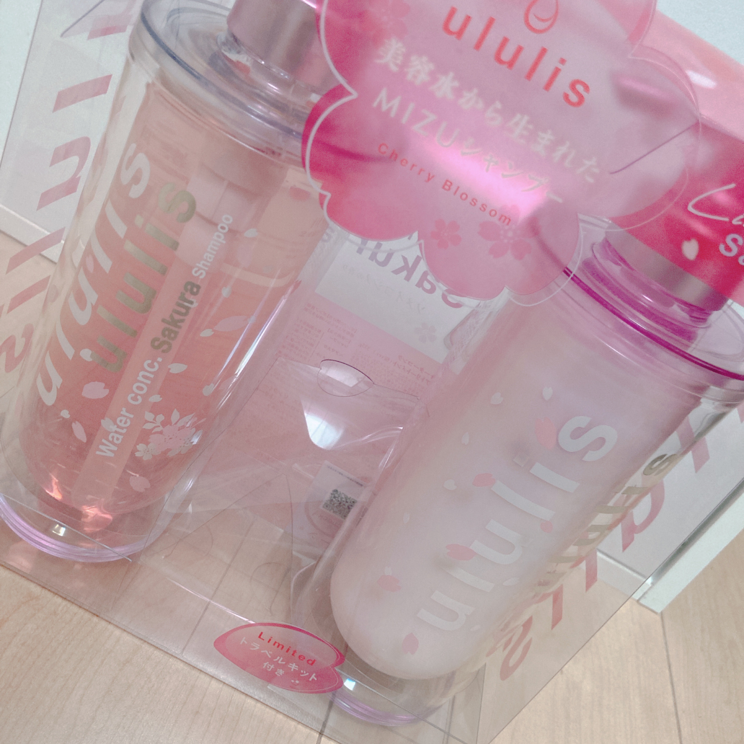 ウォーターコンク モイスト シャンプー（桜ver.)/ヘアトリートメント(桜ver.)/ululis/市販シャンプーを使ったクチコミ（1枚目）