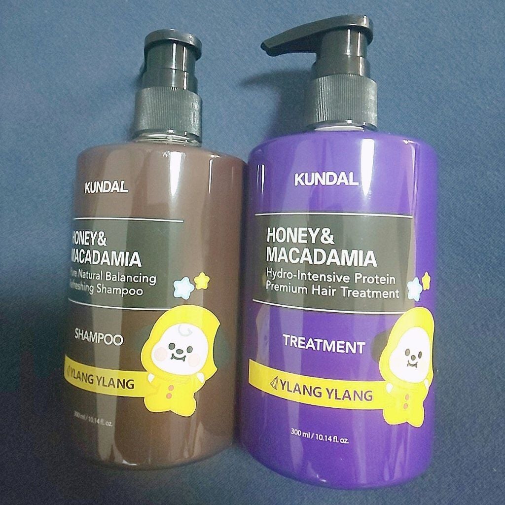 BT21 ハニー&マカダミア /ネイチャーシャンプー/プロテイントリートメントセット KUNDAL