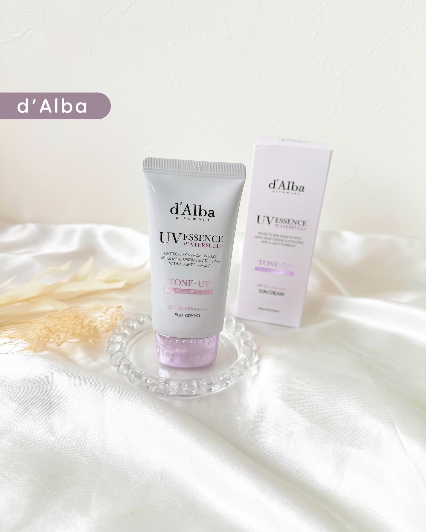 ダルバ ウォータフル トーンアップ サンクリーム(パープル)/ダルバ/日焼け止めクリームを使ったクチコミ(1枚目)