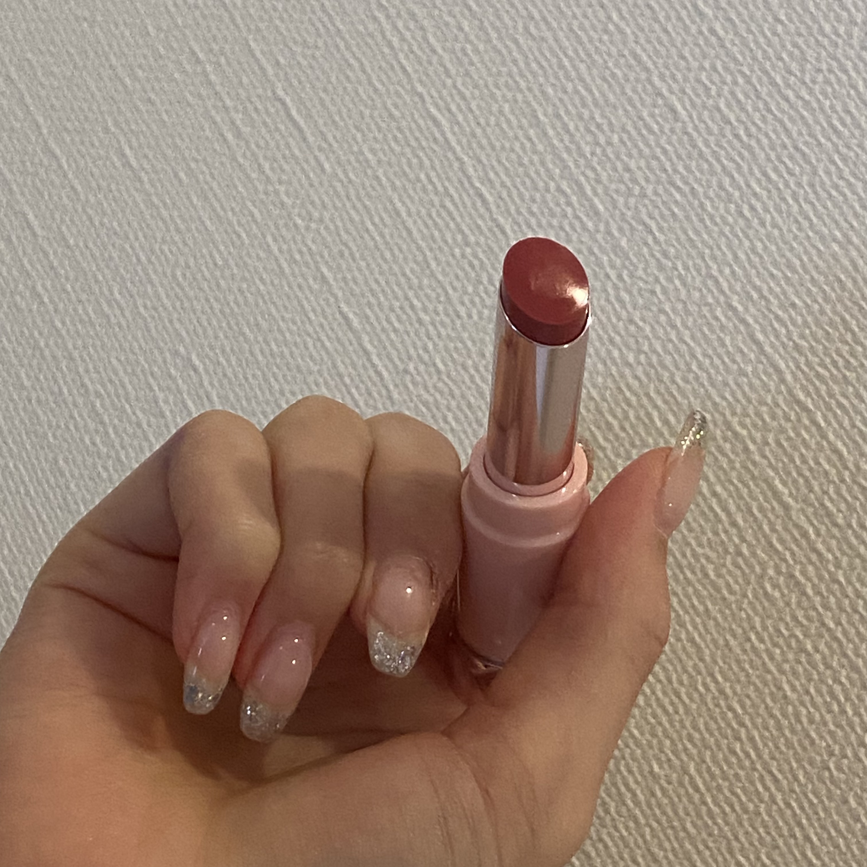 カラーラスティンググロウスティック ピンクの願い/ETUDE/口紅を使ったクチコミ（3枚目）