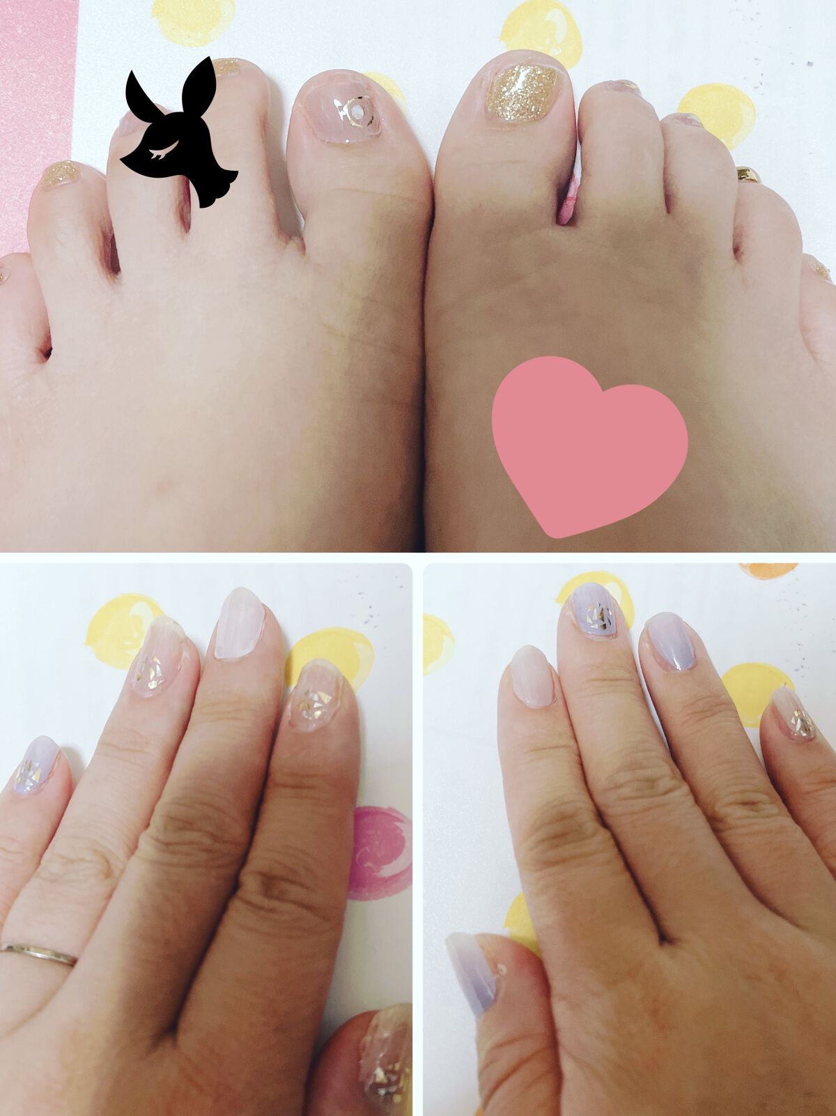 ネイルシール/セリア/ネイルシールを使ったクチコミ（1枚目）