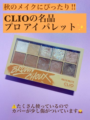 秋のメイクにぴったり‼︎
おすすめしたいCLIOの名品プロ アイ パレット✨

皆様は、秋のメイクにどんなアイシャドウを使いますか？
今回は、私が大好きなクリオのプロ アイ パレットでおすすめの商品を紹