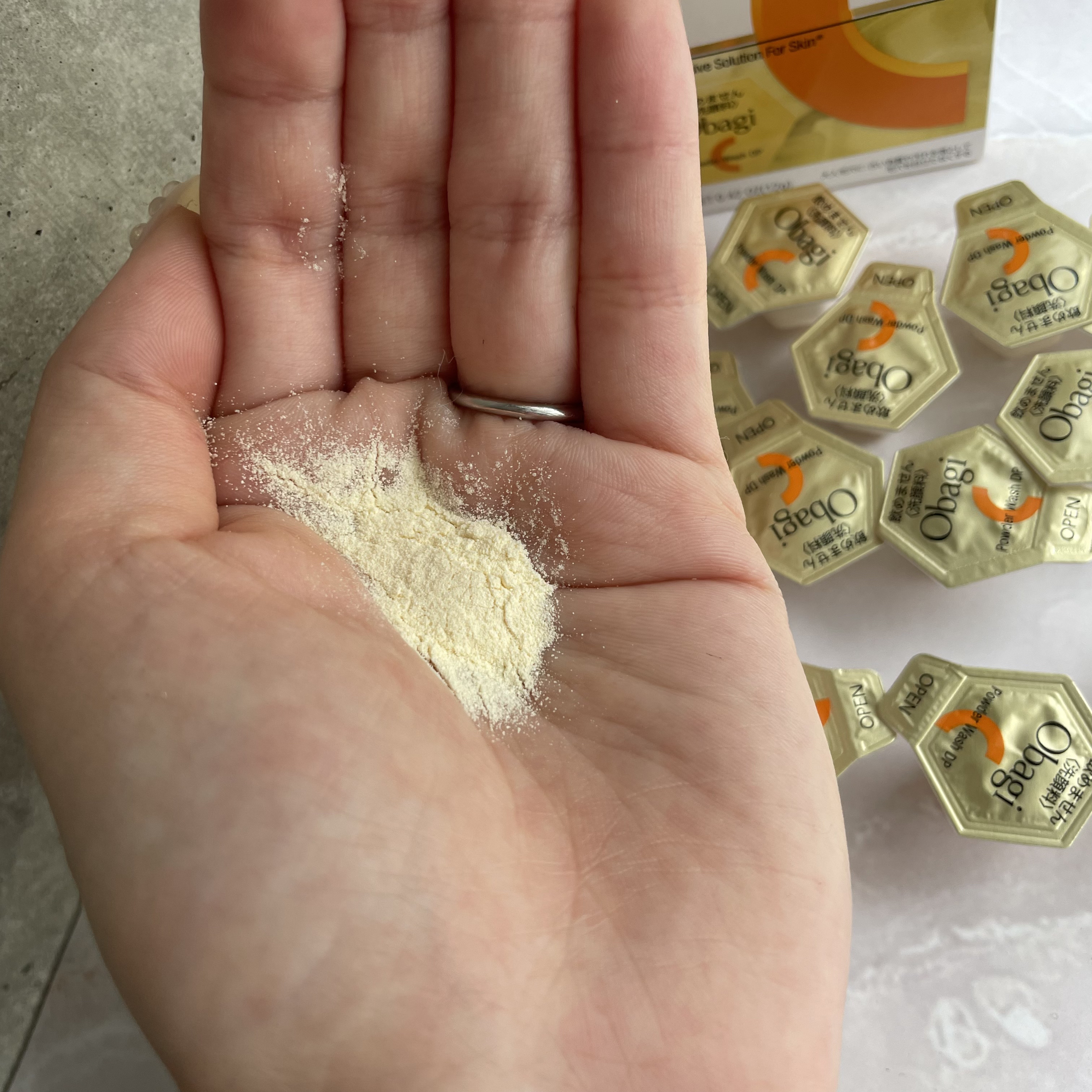 オバジC 酵素洗顔パウダー/オバジ/洗顔パウダーを使ったクチコミ（3枚目）