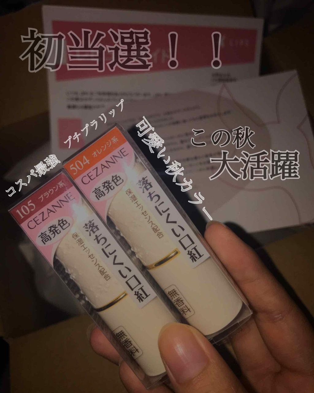 ラスティング リップカラーN/CEZANNE/口紅を使ったクチコミ（1枚目）