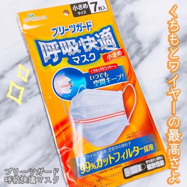 えび松@春br on LIPS 「ピップ株式会社様より⁡プリーツガード呼吸快適マスク小さめ個別包..」（1枚目）