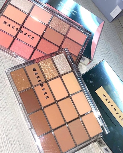 ソフトブラーリングアイパレット/wakemake/アイシャドウパレットを使ったクチコミ(2枚目)
