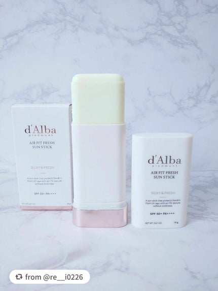エアーフィットフレッシュサンスティック/ダルバ/日焼け止めスティックを使ったクチコミ(4枚目)