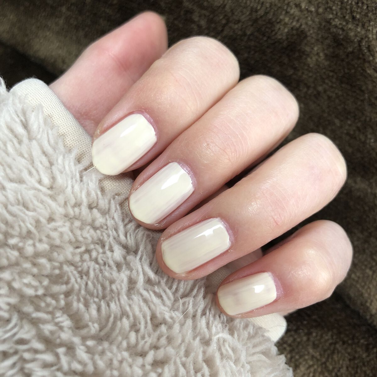 ネイル エナメル 020 ホワイト系/ちふれ/マニキュアを使ったクチコミ（2枚目）