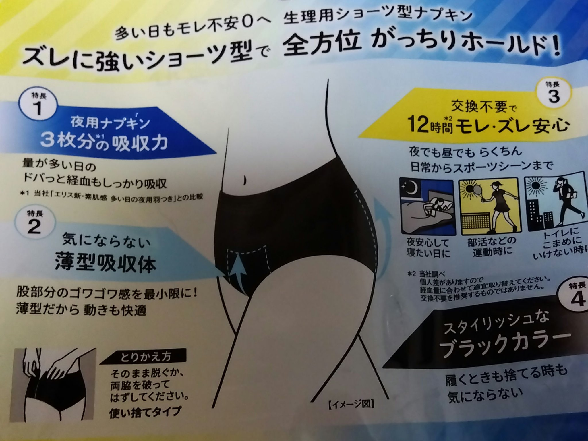 ナリス ショーツナプキン/エリエール/ナプキンを使ったクチコミ（2枚目）